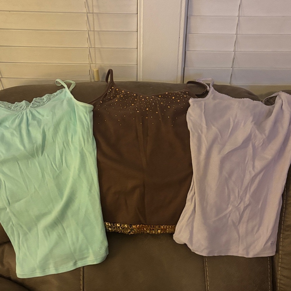 3 LIMITED TOO SZ 14 TANK TOPS